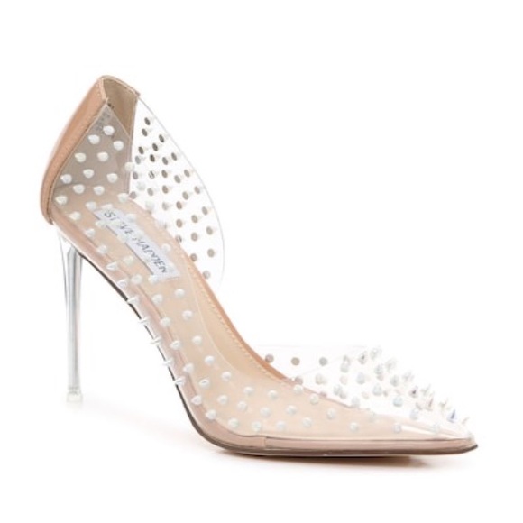 Steve Madden Shoes - EUC - Steve Madden Tolima / Tolmay Spike Clear Pumps - Size 9